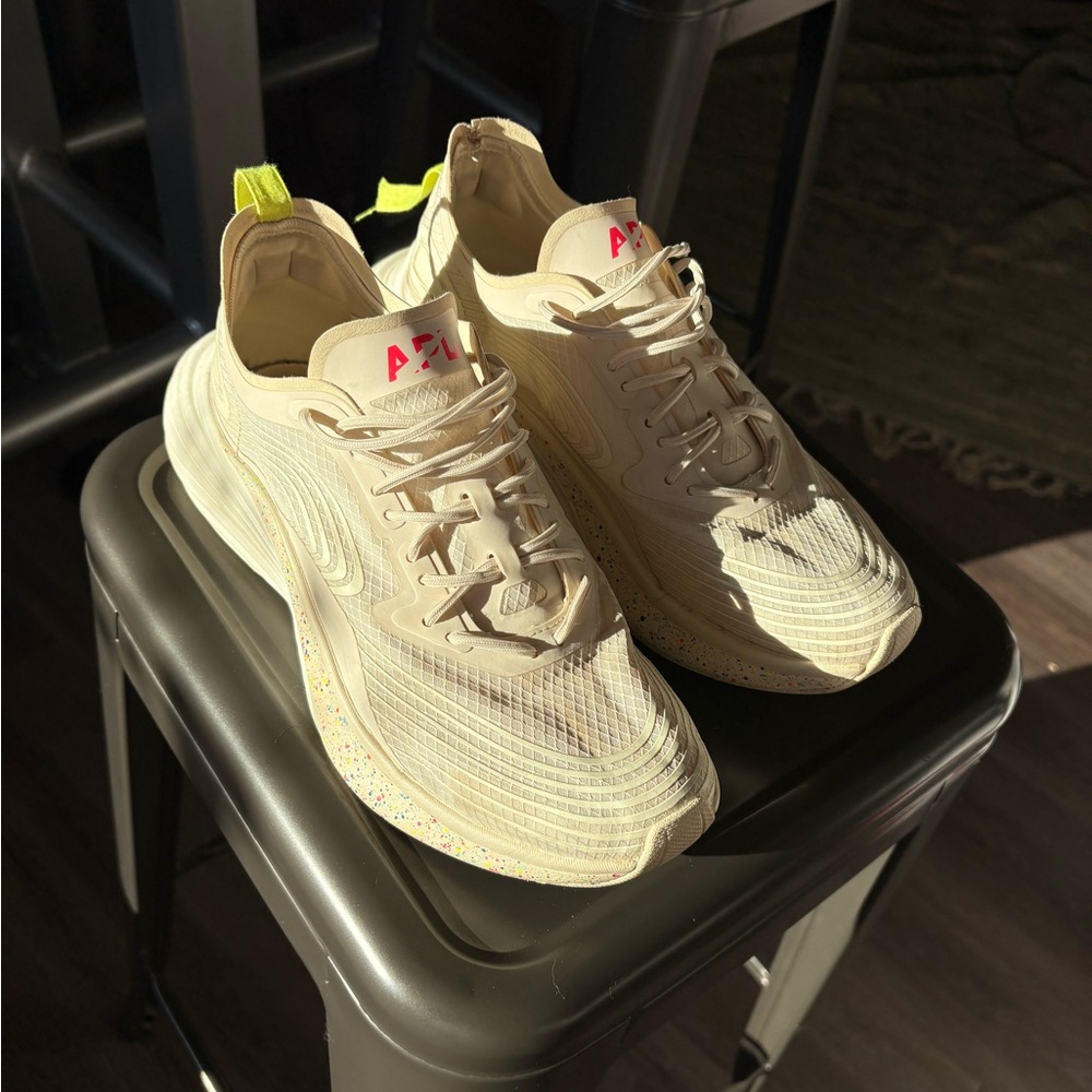 APL Beige Sneakers with Bright Accents